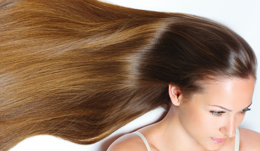 Girl with shiny hair