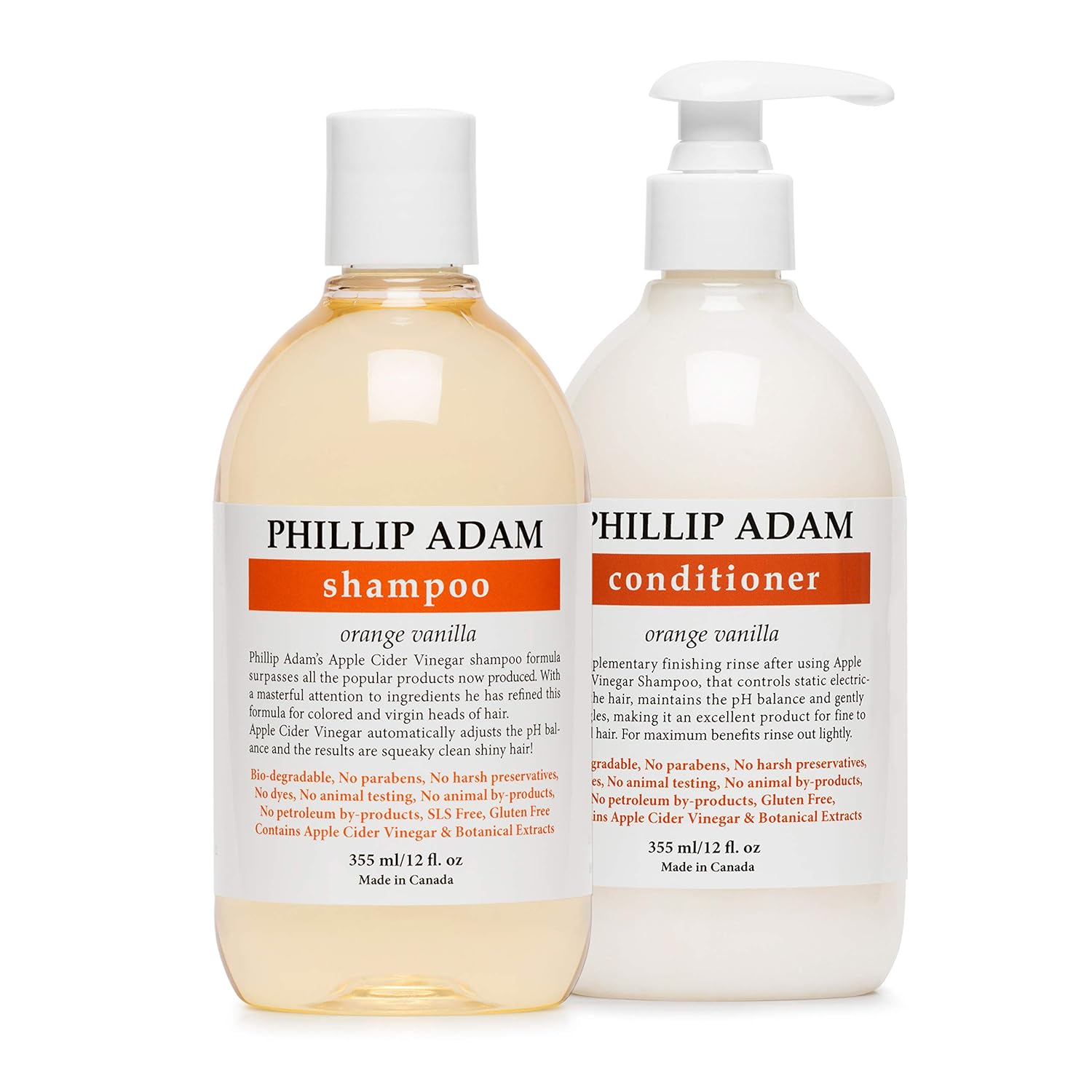 Orange Vanilla Shampoo and Conditioner Duo