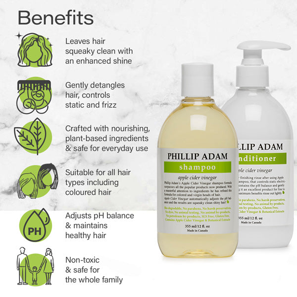 benefits of Phillip Adam Apple Cider Vinegar set