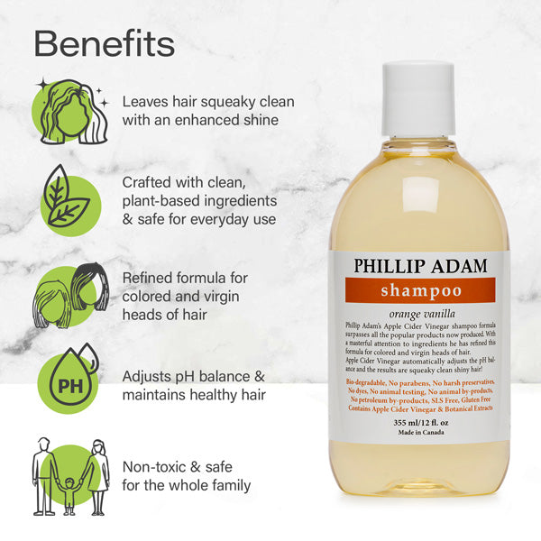 benefits of Phillip Adam orange vanilla shampoo
