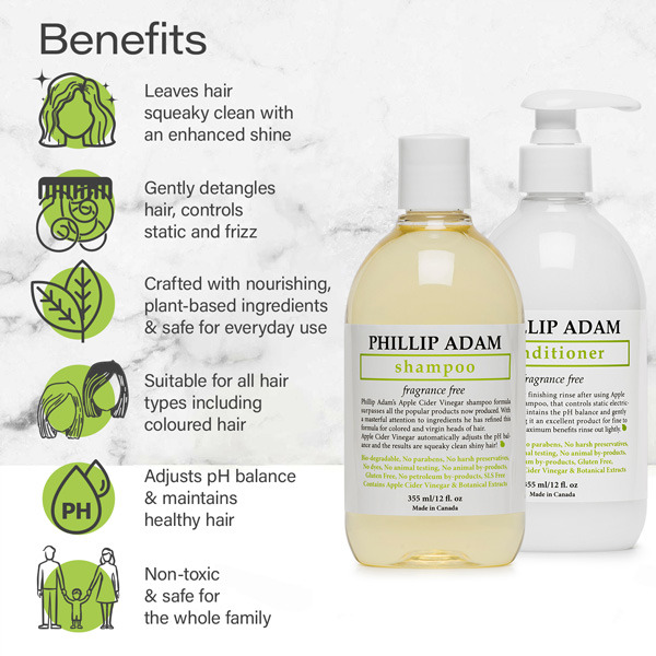 benefits of Phillip Adam Fragrance free set