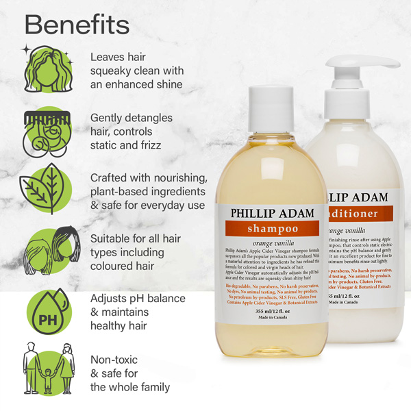 benefits of Phillip Adam Orange Vanilla set