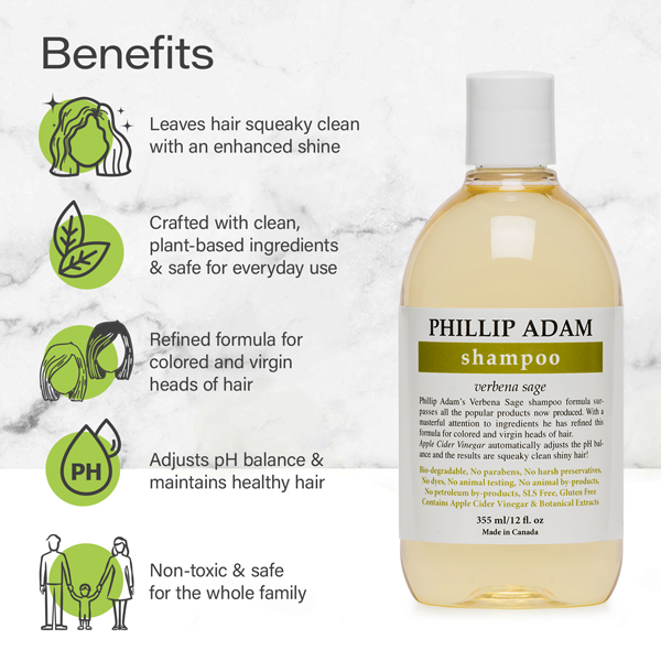 benefits of Phillip Adam verbena sage shampoo